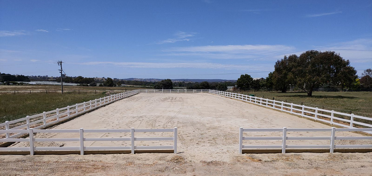 PVC Fencing Horse Riding Arena