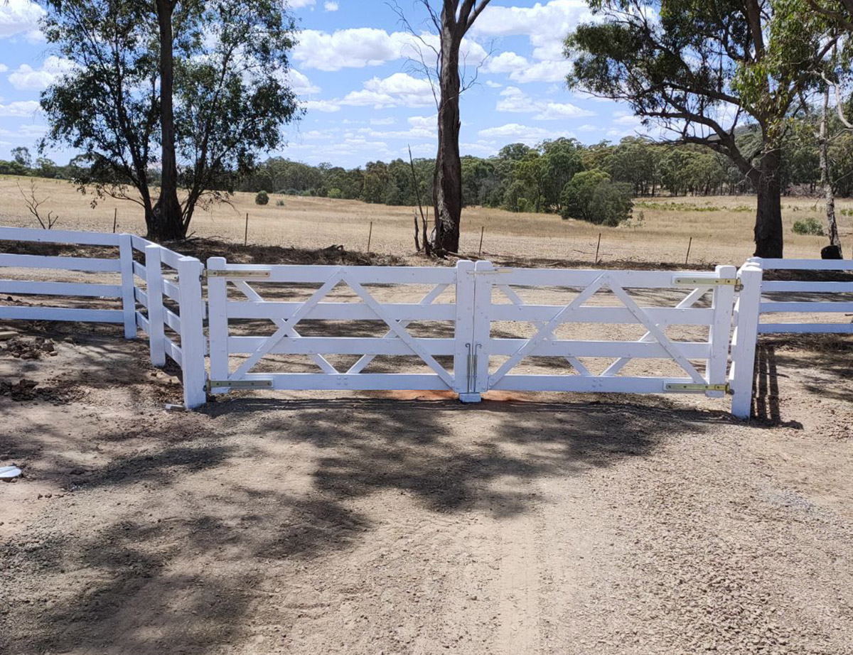 White Timber Entrance